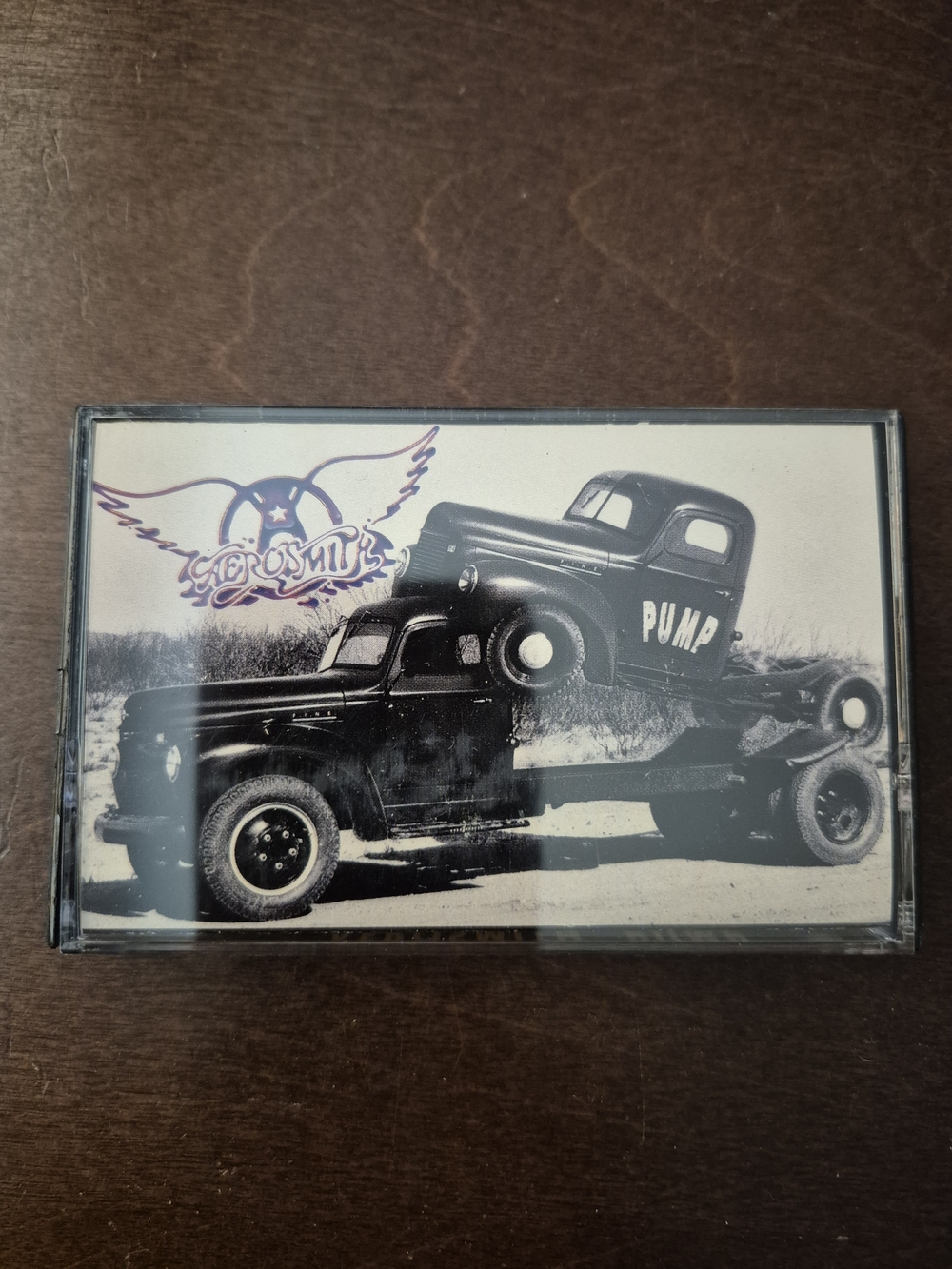 'Pump' Black & White Vintage Truck Wall Art. Aerosmith.